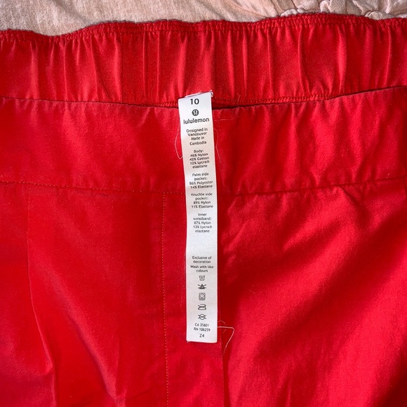 Red Lululemon Trousers - Picture 3 of 4